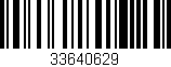 Código de barras (EAN, GTIN, SKU, ISBN): '33640629'