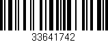 Código de barras (EAN, GTIN, SKU, ISBN): '33641742'