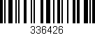 Código de barras (EAN, GTIN, SKU, ISBN): '336426'