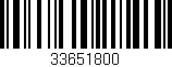 Código de barras (EAN, GTIN, SKU, ISBN): '33651800'