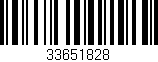 Código de barras (EAN, GTIN, SKU, ISBN): '33651828'