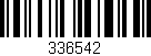 Código de barras (EAN, GTIN, SKU, ISBN): '336542'