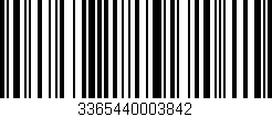 Código de barras (EAN, GTIN, SKU, ISBN): '3365440003842'