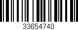Código de barras (EAN, GTIN, SKU, ISBN): '33654740'