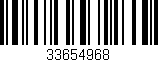 Código de barras (EAN, GTIN, SKU, ISBN): '33654968'