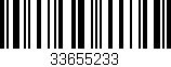 Código de barras (EAN, GTIN, SKU, ISBN): '33655233'