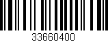 Código de barras (EAN, GTIN, SKU, ISBN): '33660400'
