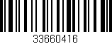 Código de barras (EAN, GTIN, SKU, ISBN): '33660416'