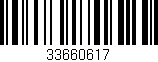 Código de barras (EAN, GTIN, SKU, ISBN): '33660617'