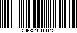 Código de barras (EAN, GTIN, SKU, ISBN): '3366319819113'