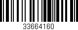 Código de barras (EAN, GTIN, SKU, ISBN): '33664160'