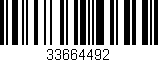 Código de barras (EAN, GTIN, SKU, ISBN): '33664492'