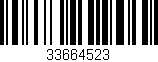 Código de barras (EAN, GTIN, SKU, ISBN): '33664523'