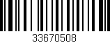 Código de barras (EAN, GTIN, SKU, ISBN): '33670508'