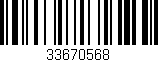 Código de barras (EAN, GTIN, SKU, ISBN): '33670568'
