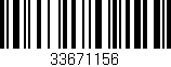 Código de barras (EAN, GTIN, SKU, ISBN): '33671156'