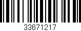 Código de barras (EAN, GTIN, SKU, ISBN): '33671217'