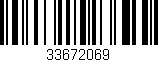 Código de barras (EAN, GTIN, SKU, ISBN): '33672069'