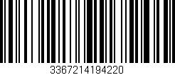 Código de barras (EAN, GTIN, SKU, ISBN): '3367214194220'