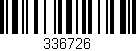 Código de barras (EAN, GTIN, SKU, ISBN): '336726'