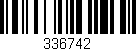 Código de barras (EAN, GTIN, SKU, ISBN): '336742'