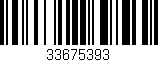 Código de barras (EAN, GTIN, SKU, ISBN): '33675393'