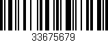 Código de barras (EAN, GTIN, SKU, ISBN): '33675679'