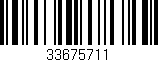 Código de barras (EAN, GTIN, SKU, ISBN): '33675711'