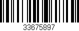 Código de barras (EAN, GTIN, SKU, ISBN): '33675897'