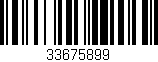 Código de barras (EAN, GTIN, SKU, ISBN): '33675899'