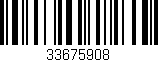 Código de barras (EAN, GTIN, SKU, ISBN): '33675908'