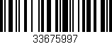 Código de barras (EAN, GTIN, SKU, ISBN): '33675997'