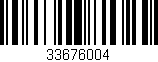 Código de barras (EAN, GTIN, SKU, ISBN): '33676004'