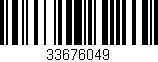 Código de barras (EAN, GTIN, SKU, ISBN): '33676049'