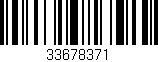 Código de barras (EAN, GTIN, SKU, ISBN): '33678371'