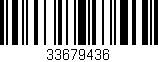 Código de barras (EAN, GTIN, SKU, ISBN): '33679436'