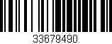 Código de barras (EAN, GTIN, SKU, ISBN): '33679490'