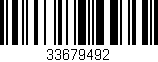 Código de barras (EAN, GTIN, SKU, ISBN): '33679492'