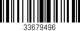 Código de barras (EAN, GTIN, SKU, ISBN): '33679496'