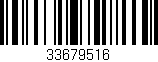 Código de barras (EAN, GTIN, SKU, ISBN): '33679516'