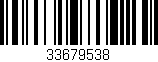 Código de barras (EAN, GTIN, SKU, ISBN): '33679538'