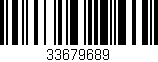 Código de barras (EAN, GTIN, SKU, ISBN): '33679689'