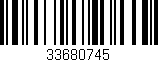 Código de barras (EAN, GTIN, SKU, ISBN): '33680745'