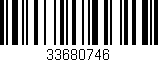 Código de barras (EAN, GTIN, SKU, ISBN): '33680746'