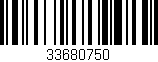 Código de barras (EAN, GTIN, SKU, ISBN): '33680750'