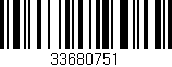 Código de barras (EAN, GTIN, SKU, ISBN): '33680751'