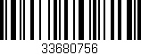 Código de barras (EAN, GTIN, SKU, ISBN): '33680756'