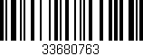 Código de barras (EAN, GTIN, SKU, ISBN): '33680763'