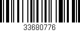 Código de barras (EAN, GTIN, SKU, ISBN): '33680776'