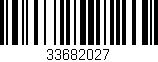 Código de barras (EAN, GTIN, SKU, ISBN): '33682027'